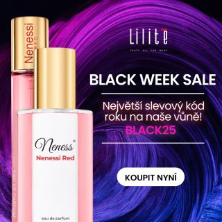 Black Weeks pokračují, nový týden = nové slevy. Aktuálně sleva 25% s kódem black25 na vůně Neness a Sol de Verano....